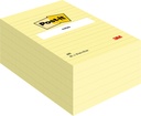 Memoblok Post-it 660 lijn 102x152mm canary yellow