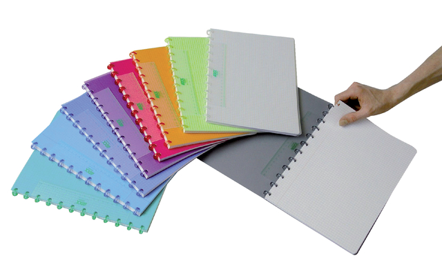 Cahier ADOC A4 carreau 5x5mm 144 pages 90g assorti