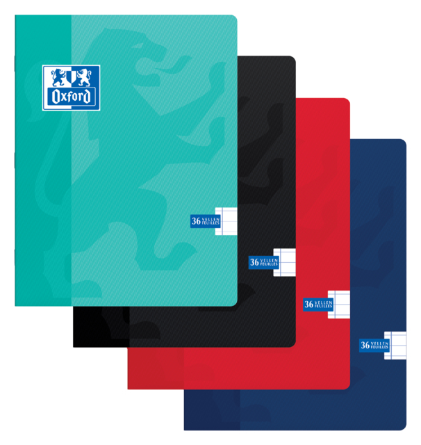 Cahier Oxford School A5 ligné 72 pages 80g assorti