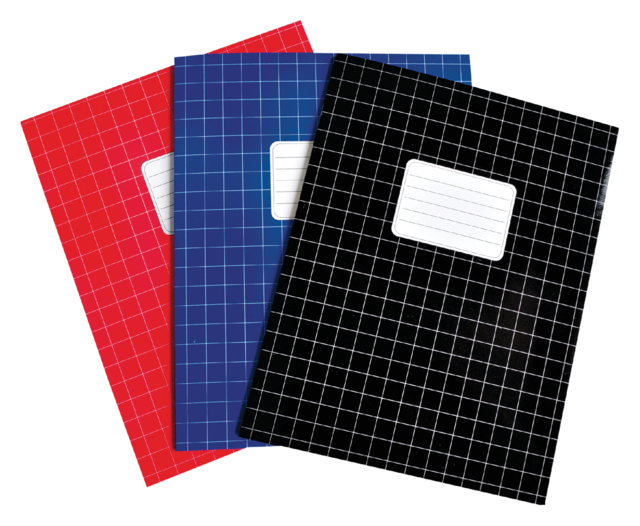 Cahier SOHO Basic A5 carreau 10x10mm 80 pages 60g assorti 8+2 gratuits