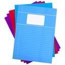 Cahier SOHO Trend A4 ligné 80 pages 60g assorti 5 pièces