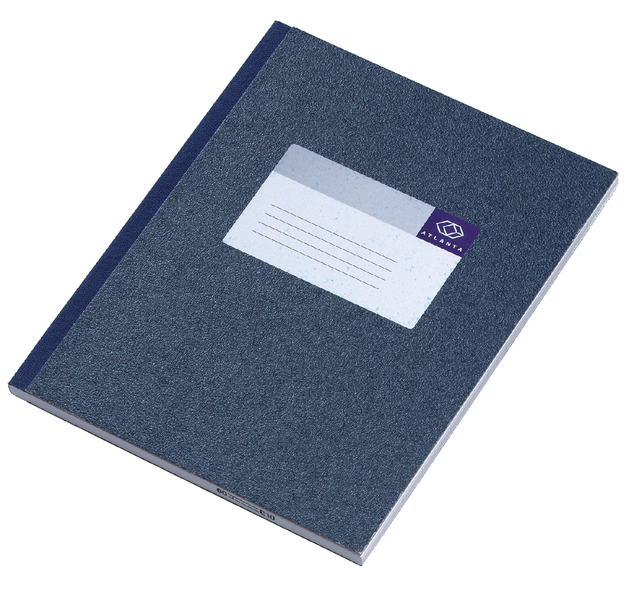 Carnet de notes Djois Atlanta collé 210x165mm 144 pages ligné bleu