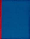 Kasboek 165x210mm 160blz 1 kolom rode rug assorti