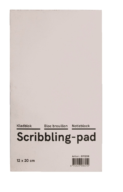 Bloc brouillon Qbasic 12x20cm 150 feuilles 45g