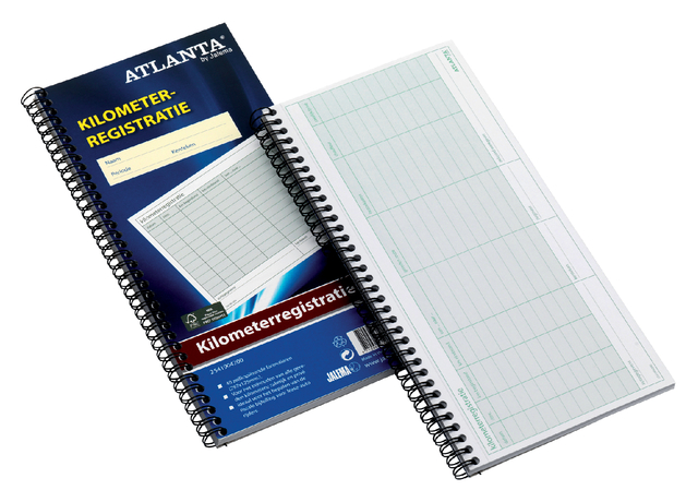 Carnet Suivi kilométrique Djois Atlanta 40x 2 feuilles à spirale