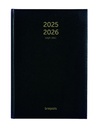 Agenda 2024-2025 Brepols Bretime Lima 16 mois 7 jours/2 pages noir