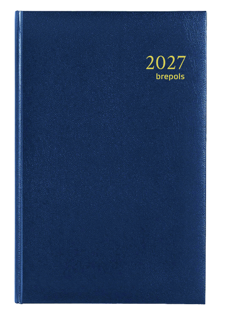 Agenda 2027 Brepols Saturnus Lima 7 jours/2 pages bleu