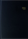 Agenda 2026 Brepols Bremax Santex A4 1 jour/1 page 4 colonnes noir