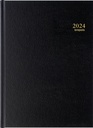 Agenda 2027 Brepols Bremax Santex A4 1 jour/1 page 4 colonnes noir