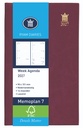 Agenda 2026 Ryam Memoplan 7 Suprema 7 jours/ 2 pages bordeaux