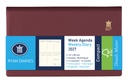 Agenda 2027 Ryam Compact Suprema 7dagen/2pagina's ringplastic bordeaux