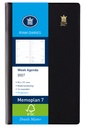 Agenda 2027 Ryam Memoplan 7 Suprema 7 jours/2 pages anneaux plastique  noir