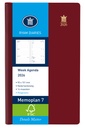 Agenda 2025 Ryam Memoplan 7 Suprema 7 jours/ 2 pages bordeaux