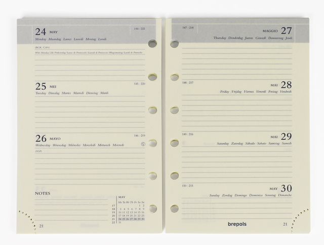 Recharge agenda 2025 Brefax 27 7 jours/2 pages