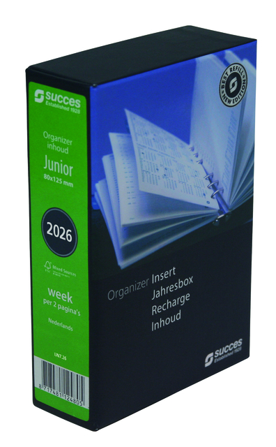 Recharge agenda 2026 Succes Junior 7 jours/2 pages