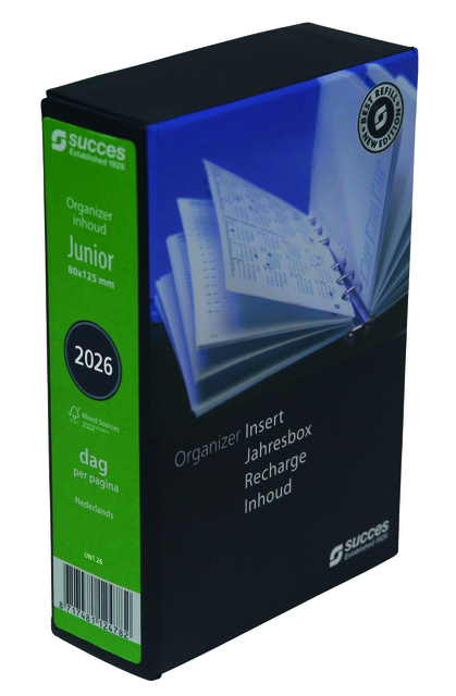 Agendavulling 2026 Succes Junior 1dag/1pagina