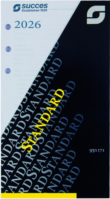 Recharge agenda 2026 Succes Standard 7 jours/2 pages