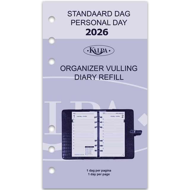 Recharge agenda 2026 Kalpa Personal 1 jour/1 page