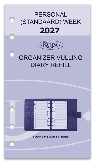 Recharge agenda 2027 Kalpa Personal 7 jours/2 pages