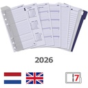 Recharge agenda 2026 Kalpa Personal boîte année 7jours/2pages