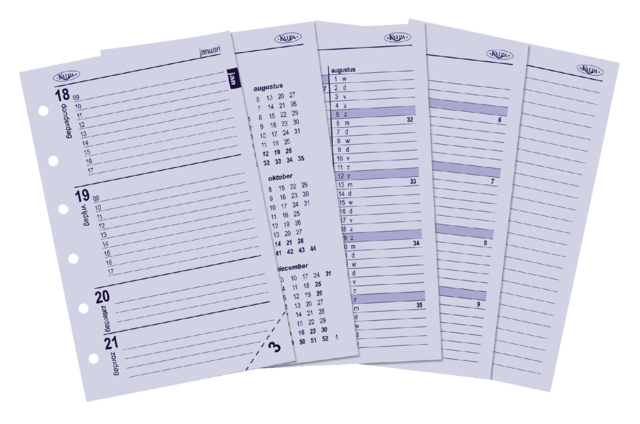 Agendavulling 2021-2022 Kalpa Pocket Junior 7 dag/2pagina''s