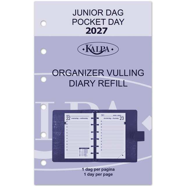 Agendavulling 2026 Kalpa Pocket 1dag/1pagina