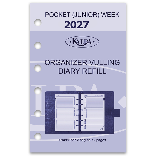 Agendavulling 2026 Kalpa Pocket 7dagen/2pagina's