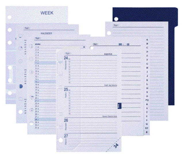 Recharge agenda 2026 Kalpa Pocket boîte année 7jours/2pages