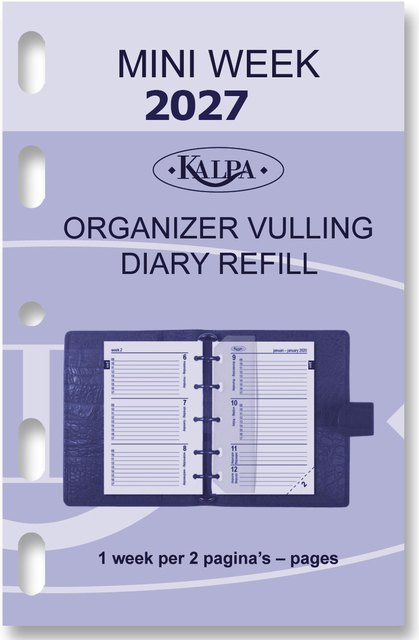 Agendavulling 2026 Kalpa Mini 7dagen/2pagina's