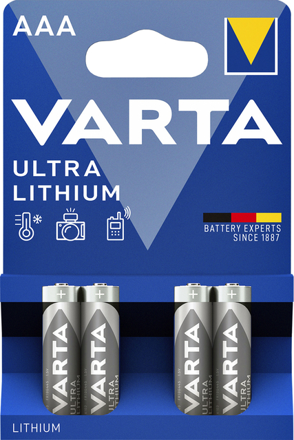 Pile VARTA Ultra Lithium 4x AAA