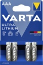 Pile Varta Ultra Lithium 4x AAA