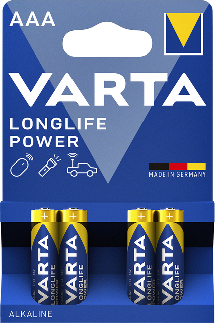 Batterij VARTA Longlife Power 4x AAA