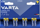 Pile Varta Longlife Power 8x AAA