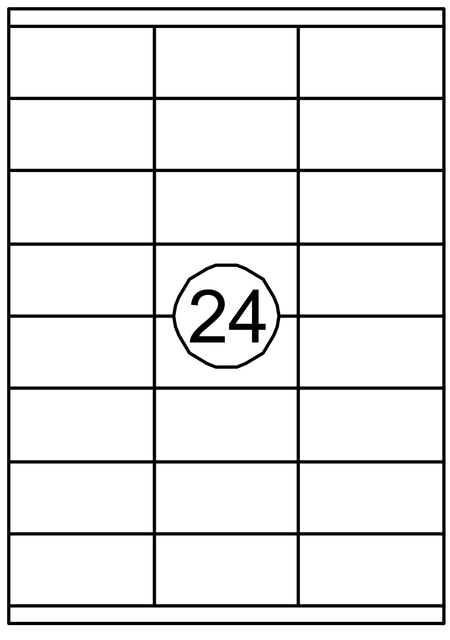 Etiquette Quantore 70x35mm blanc 2400 pièces