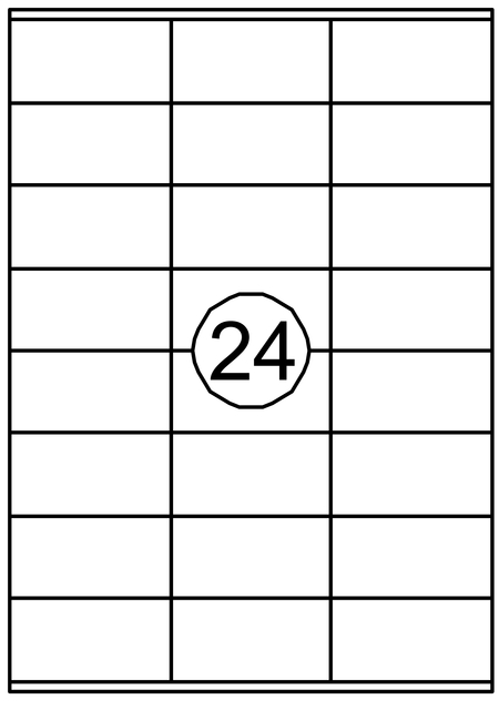 Etiket Quantore 70x36mm 2400 stuks