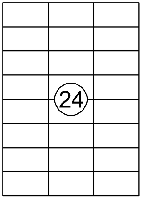 Etiquette Quantore 70x37mm blanc 2400 pièces