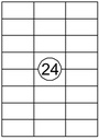 Etiquette Quantore 70x37mm blanc 2400 pièces