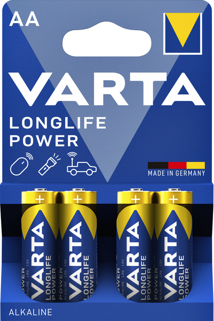 Batterij VARTA Longlife Power 4x AA