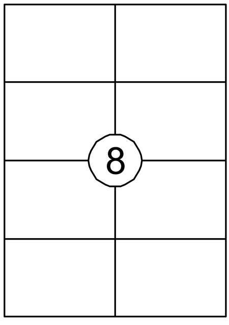 Etiquette Quantore 105x74mm blanc 800 pièces