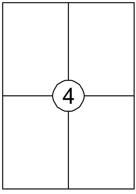 Etiquette Quantore 105x148mm blanc 400 pièces