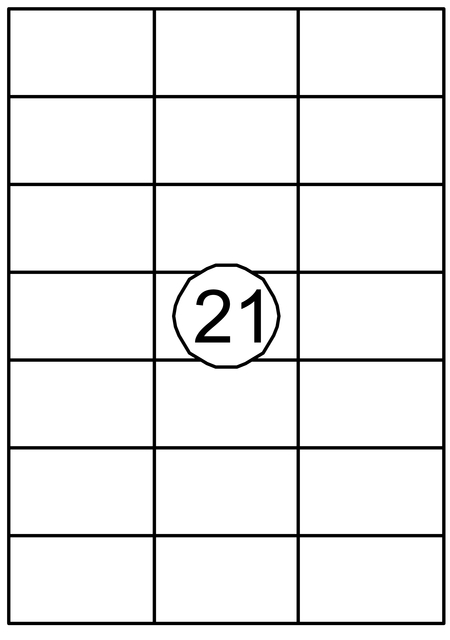 Etiquette Quantore 70x42,4mm blanc 315 pièces