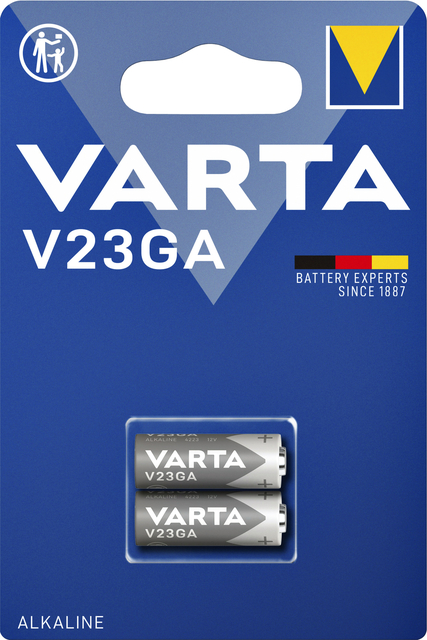 Pile bouton Varta V23GA alcaline blister 2 pièces