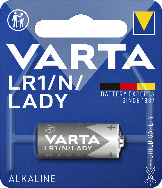 Pile bouton Varta LR1 alcaline blister 1 pièce