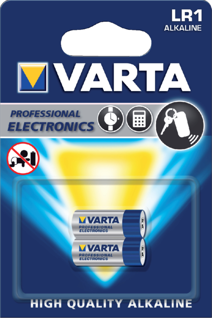 Batterij Varta LR1/N/Lady alkaline blister à 2stuk