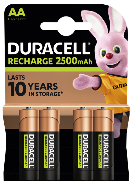 Pile rechargeable Duracell 4x AA 2500mAh Ultra