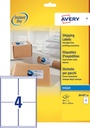 Etiquette Avery J8169-10 99,1x139mm blanc 40 pièces