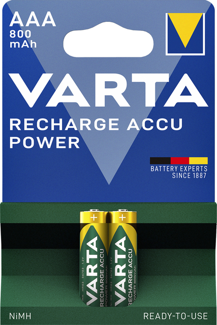 Pile rechargeable Varta 2x AAA 800mAh Ready To Use