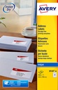 Etiket Avery J8160-40 63.5x38.1mm wit 840 stuks