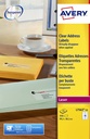 Etiquette Avery L7563-25 99,1x38,1mm transparent 350 pièces