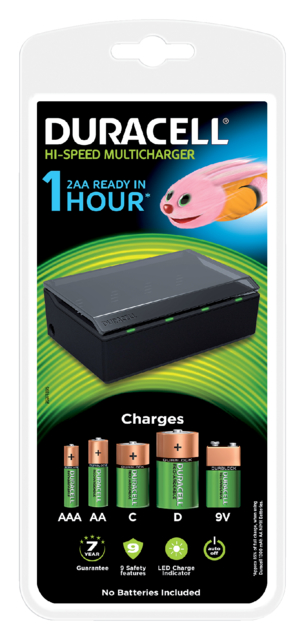 Chargeur de piles Duracell CEF22